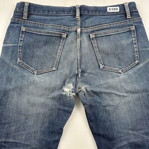 A.P.C. Petit Standard Patina Whiskers Jeans Men 31x25 Blue Denim Distressed